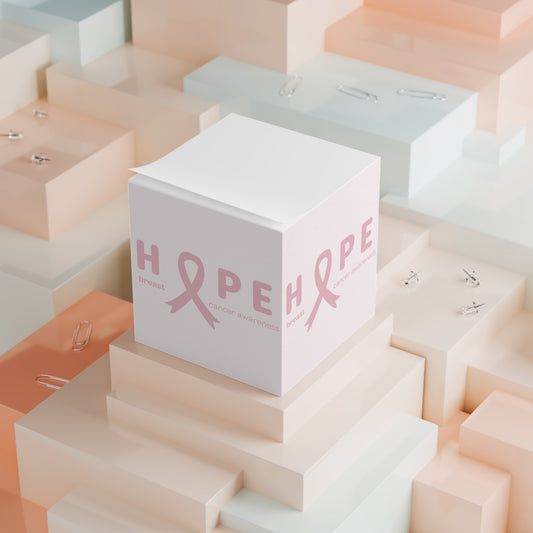 Breast Cancer Awareness Note Cube