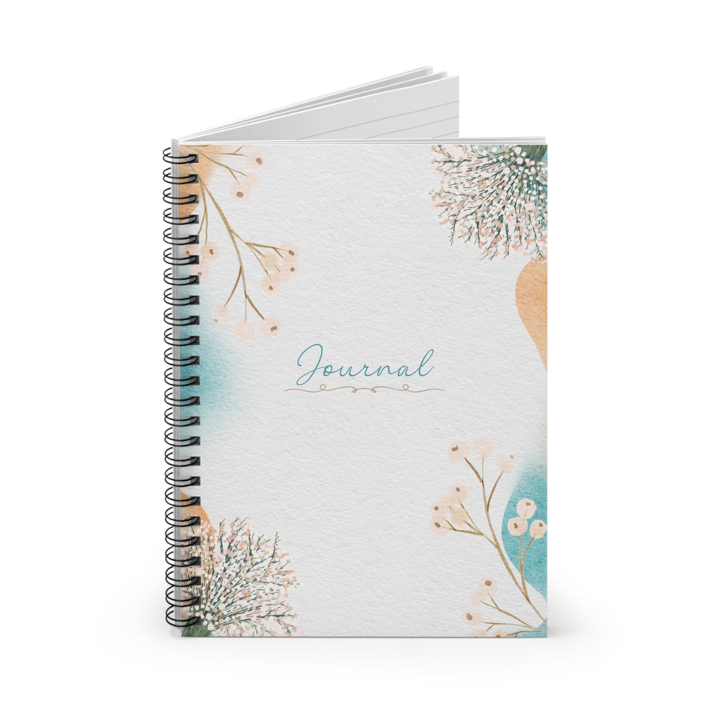 Floral Spiral Notebook - Ruled Journal