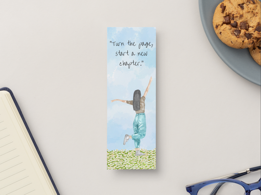 Bookmark "Turn the Page, Start a New Chapter"